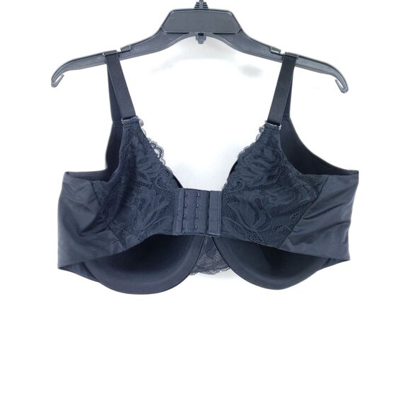 Bali One Smooth U Bra Size 40DD Black Underwire - Picture 2 of 6